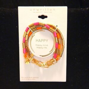 Unwritten HAPPY bracelet